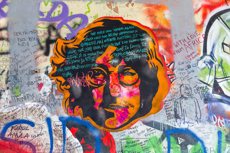 The unmissable John Lennon Wall in Prague, a surprising remnant of communism